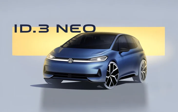 Volkswagen ID.3 получит физические кнопки и приставку Neo после второго рестайлинга