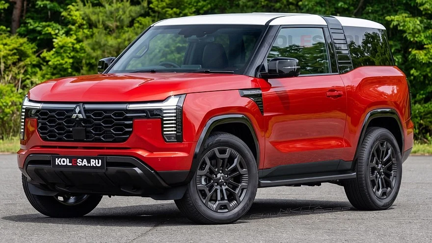 Рендеры трёхдверного Mitsubishi Pajero пятого поколения