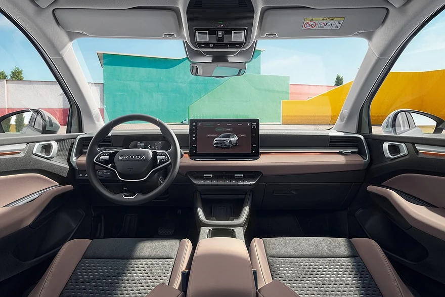 На фото: салон Skoda Epiq