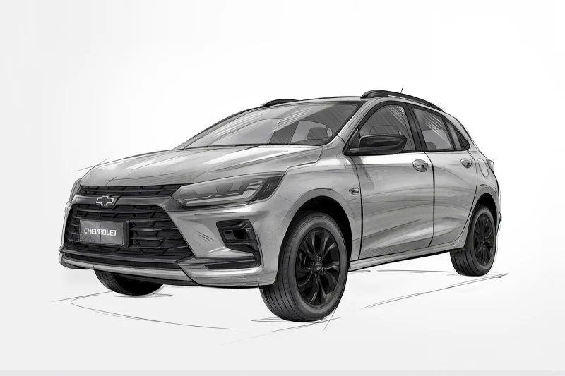 Chevrolet готовит хэтчбек Onix Activ: внешность раскрыта на первых эскизах