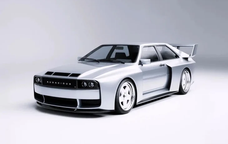 Audacious IV: реинкарнация легендарного купе Audi quattro с лёгким кузовом и мотором V8