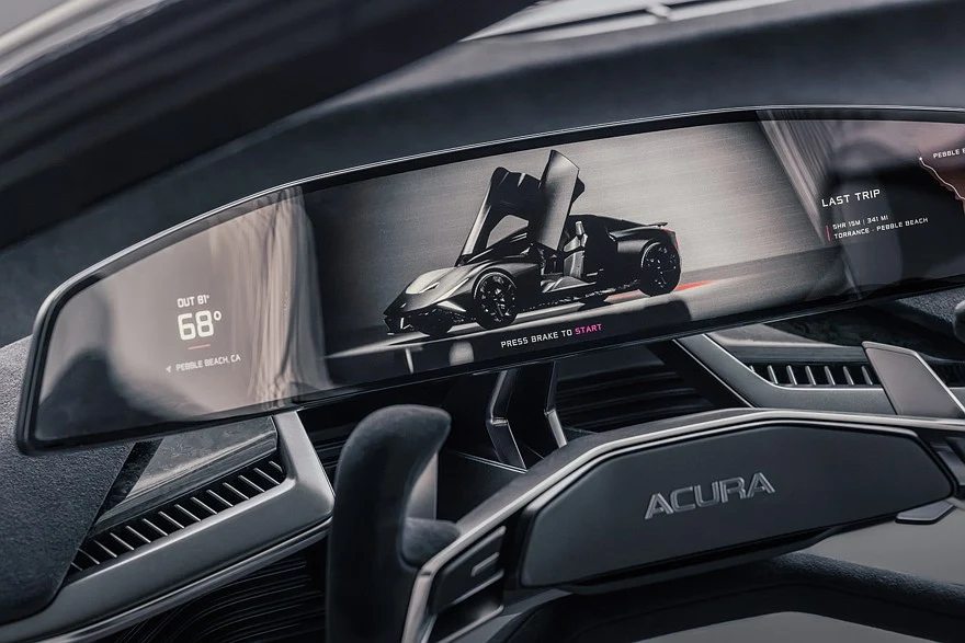На фото: салон концепта Acura Nexera Vision