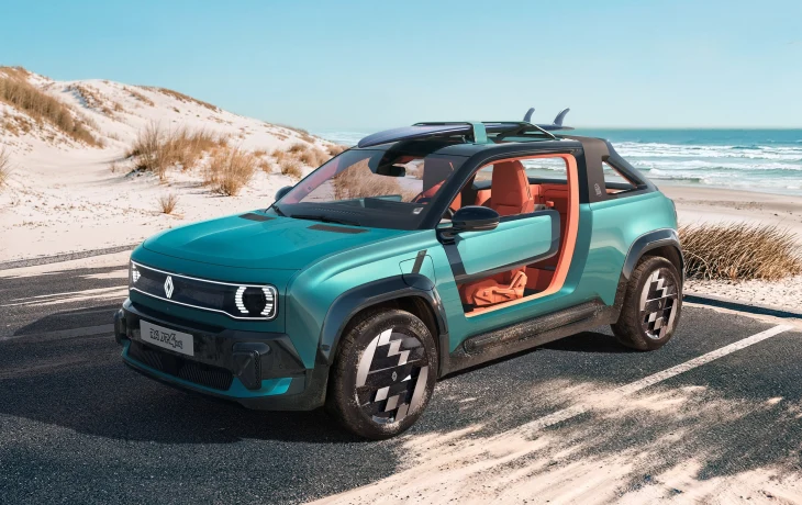 Тепло и ещё теплее: кроссовер Renault 4 превратился в пляжный автомобиль JP4x4