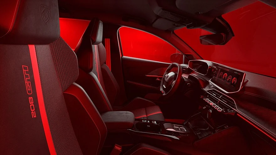 Салон концепта Peugeot E-208 GTi