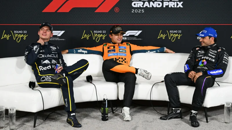 Стартовая решетка Гран При Лас-Вегаса Формулы 1. Начало гонки в 7:00 по мск