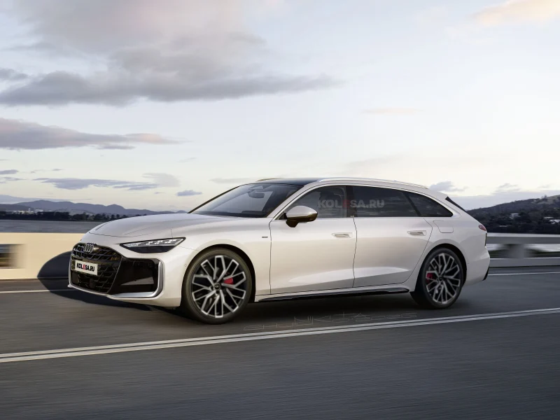 Самый большой универсал Audi A7L: первые изображения