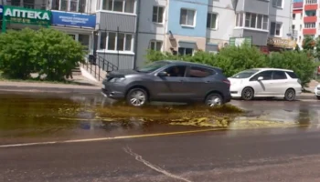  В Улан-Удэ проезжую часть залило подсолнечным маслом