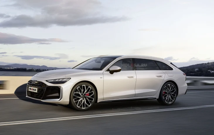 Самый большой универсал Audi A7L: первые изображения