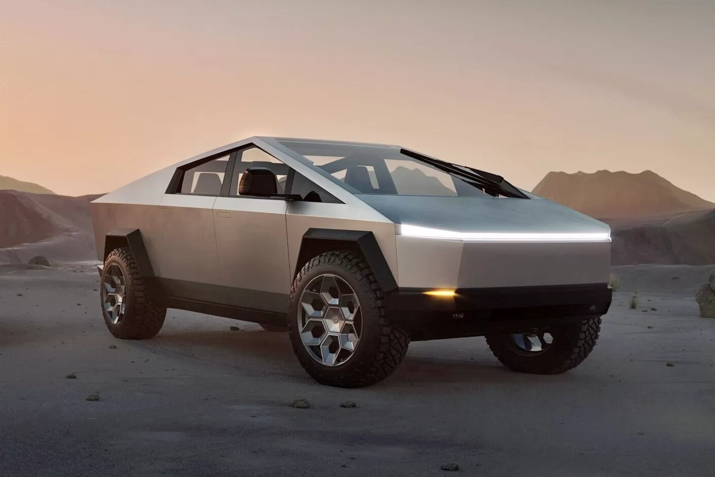 Готовится к выпуску Cybertruck: пикап-амфибия от Tesla из нержавейки на крутых колёсах